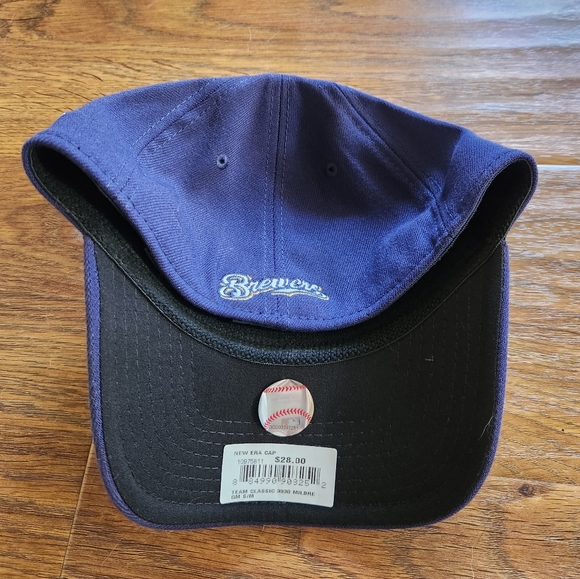 Milwaukee Brewers New Era 39Thirty Flex Hat Cap Team Classic Size Small / Medium - Picture 2 of 2